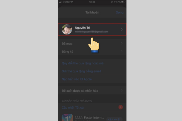 chuyển vùng Appstore trực tiếp bước 3 chuyển vùng Appstore trực tiếp bước 3