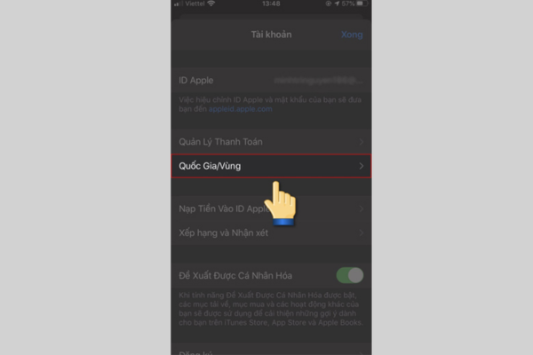 chuyển vùng Appstore trực tiếp bước 4 chuyển vùng Appstore trực tiếp bước 4