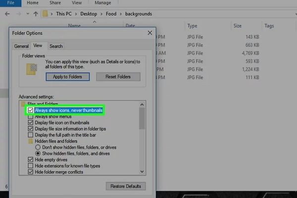 Cụ thể cách xem trước ảnh trong Win 10 bước 4