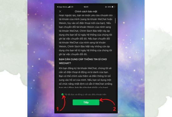 Đăng ký Wechat bằng cách sử dụng số điện thoại bước 4