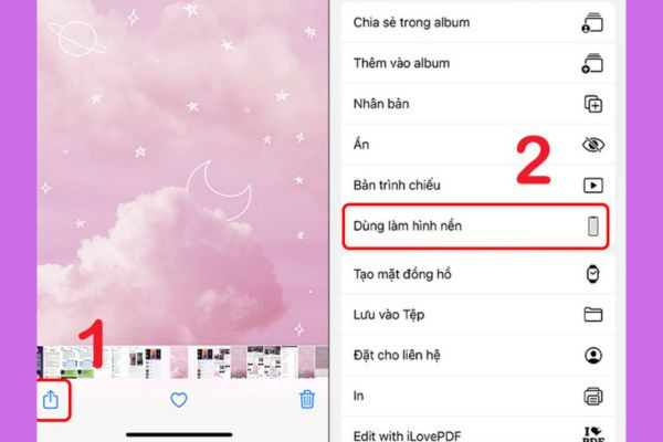 Đặt hình nền iPhone từ Album ảnh bước 1