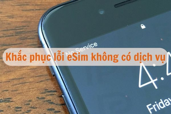 eSIM không có dịch vụ