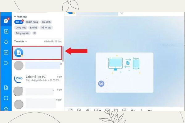 gửi hình ảnh HD qua Zalo máy tính bước 1