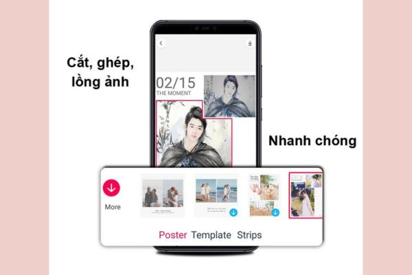 Hỗ trợ cắt ghép ảnh