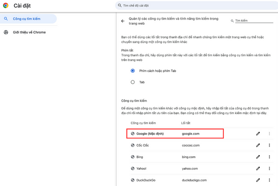 Nguyên nhân Google Chrome bị mất thanh tìm kiếm bước 3