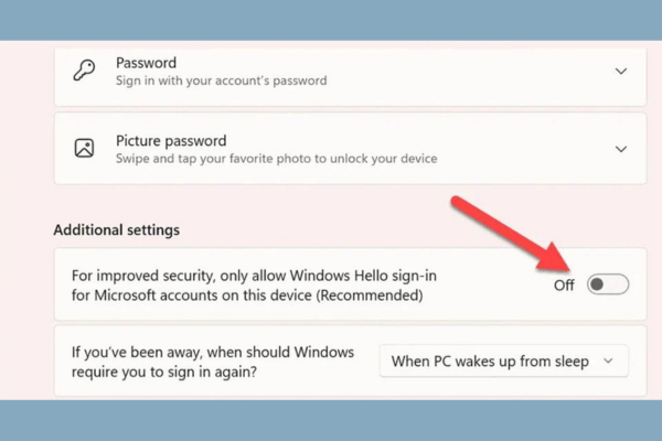 Khắc phục lỗi mã PIN Windows 11 không xóa được bằng cách vô hiệu hóa yêu cầu đăng nhập bước 3-2 Khắc phục lỗi mã PIN Windows 11 không xóa được bằng cách vô hiệu hóa yêu cầu đăng nhập bước 3-2