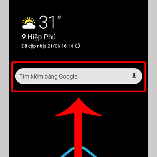 Khắc phục thanh tìm kiếm Google bị mất trên điện thoại Android bước 3