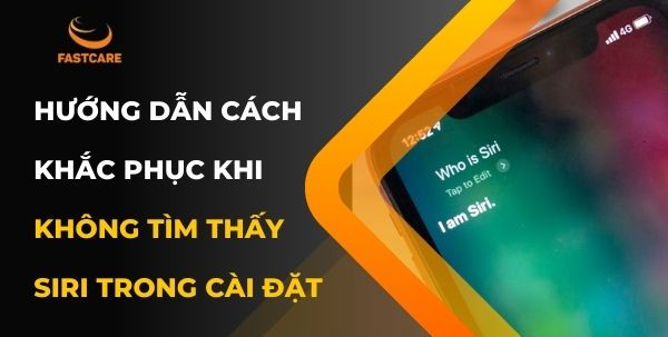 Không tìm thấy Siri trong Cài đặt