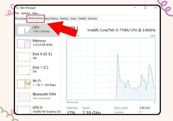 Kiểm tra cấu hình Laptop qua Task Manager B1