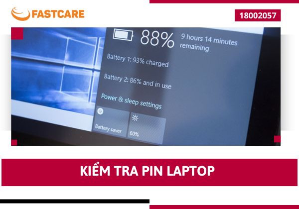 Kiểm tra pin laptop