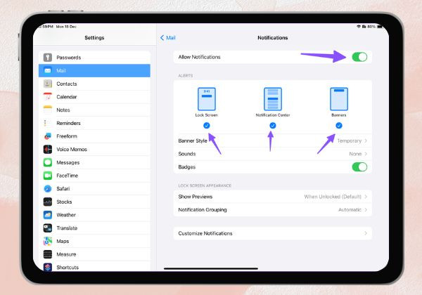 Kiểm tra thông báo mail bước 3