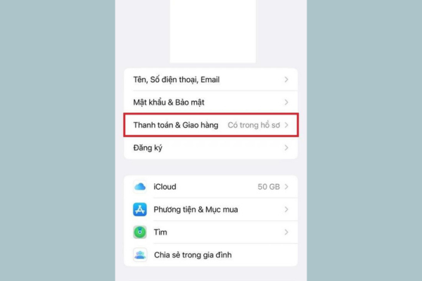 Làm sao gỡ bỏ phương thức thanh toán trên iPhone bước 2
