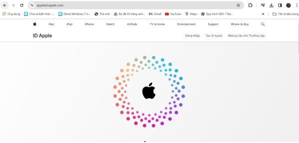 Tạo ID Apple trên Windows bước 1 Tạo ID Apple trên Windows bước 1
