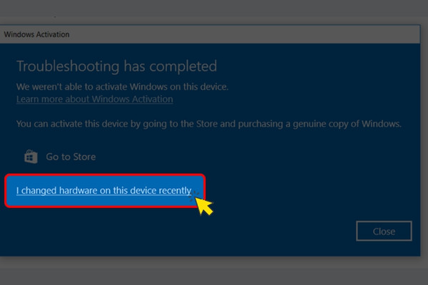 khôi phục bản quyền Win 10 bước 3