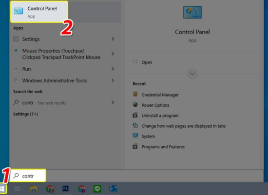 Microsoft Office bước 1