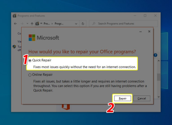 Microsoft Office bước 5