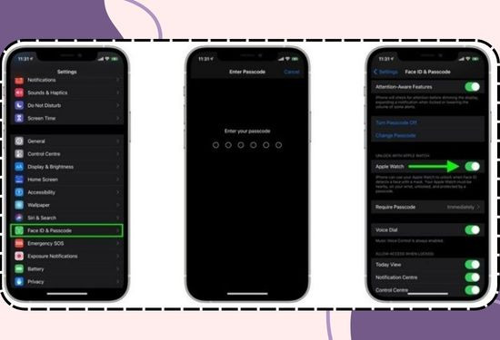 Cách bật mở khoá iPhone bằng Apple Watch đơn giản