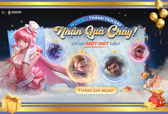 Truy cập vào banner Thành tích hay nhận quà cháy