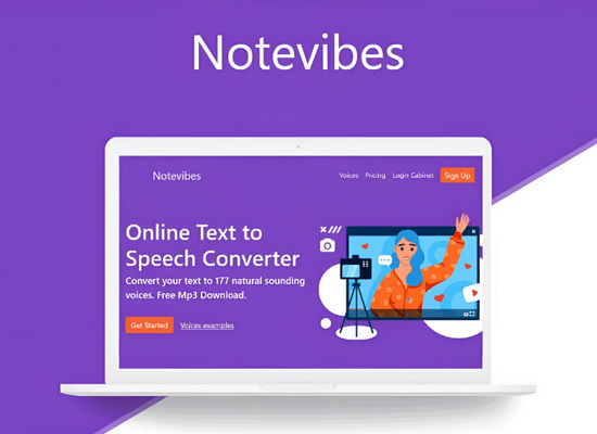 Notevibes - Trang web chuyển văn bản thành giọng nói miễn phí