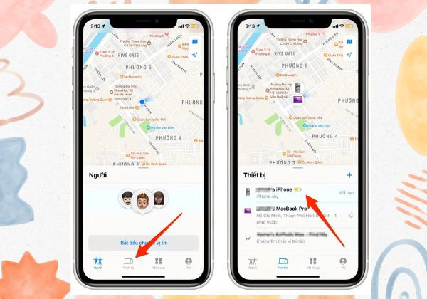 Sử dụng Find My trên Apple khác