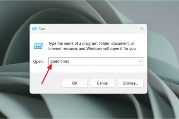 Sử dụng Local Group Policy Editor bước 1