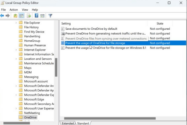 Sử dụng Local Group Policy Editor bước 3