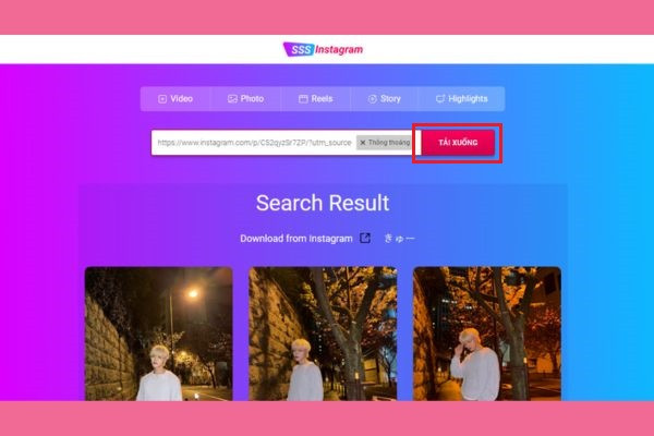 Sử dụng trang web hỗ trợ bước 2