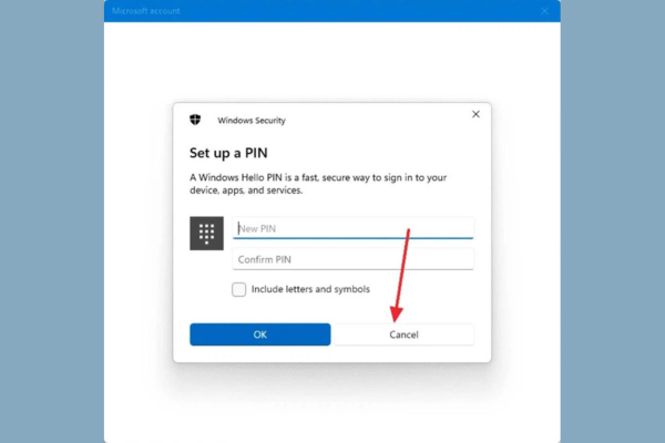 Sửa lỗi không xóa được mã PIN Win 11 bằng tùy chọn “I Forgot my PIN” bước 5 Sửa lỗi không xóa được mã PIN Win 11 bằng tùy chọn “I Forgot my PIN” bước 5