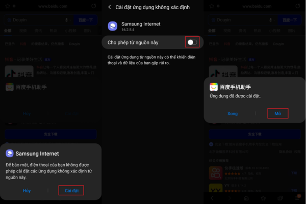 Tải Douyin trên trang Baidu B2