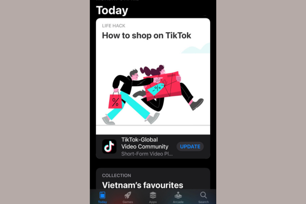 Tải ứng dụng trong App Store bước 1