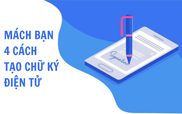 tạo chữ ký điện tử