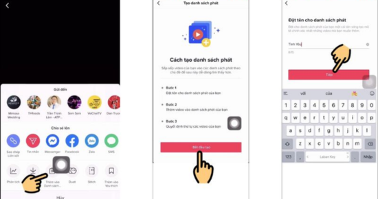 Cách tạo danh sách phát trên Tiktok trên iPhone từ hồ sơ bước 2
