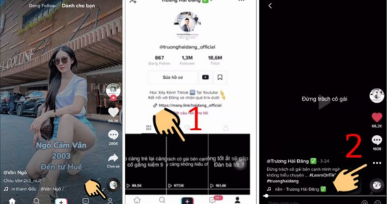 Cách tạo danh sách phát trên Tiktok trên iPhone từ hồ sơ bước 1