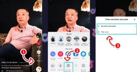Cách tạo danh sách phát Tiktok từ video