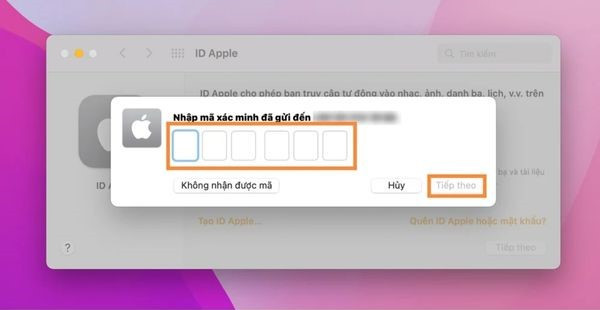 Tạo ID Apple trên Macbook bước 2 Tạo ID Apple trên Macbook bước 2