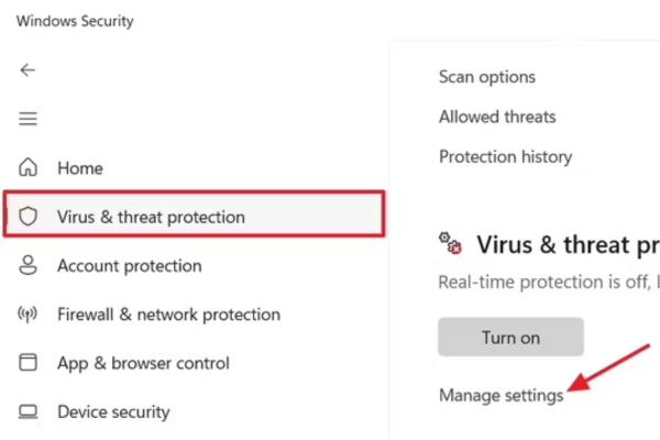 Tắt Real-Time Protection và Tamper Protection trên Windows Security bước 2