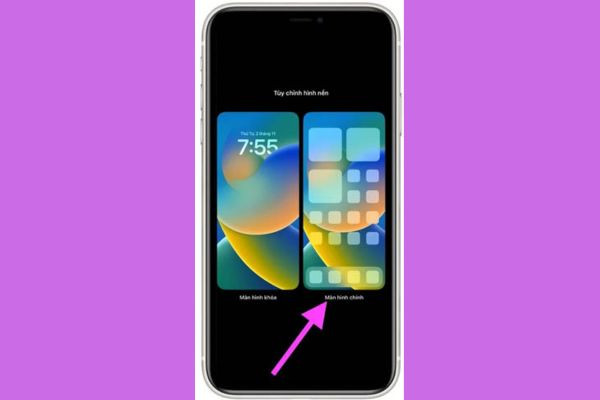 Thay đổi hình nền iPhone từ Màn hình khóa bước 4