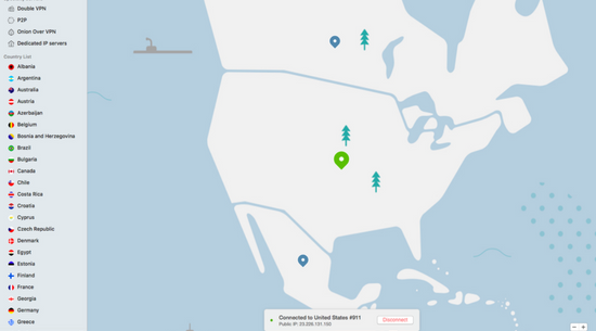 Thay đổi vị trí ảo cho iPhone với NordVPN