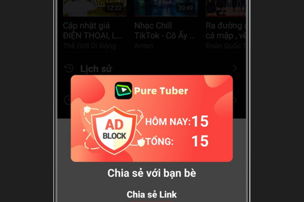 Tích hợp chặn quảng cáo