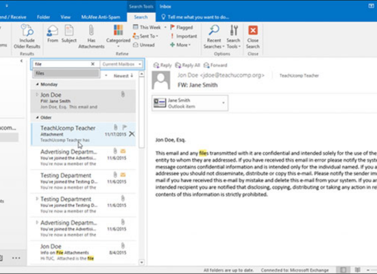 tìm email đơn giản