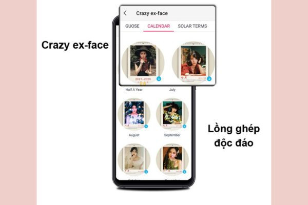 Tính năng Crazy ex-face độc đáo