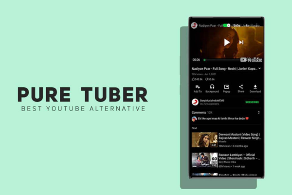 Ứng dụng Pure Tuber là gì? 