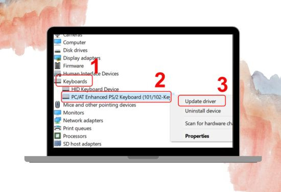 Update driver bàn phím bước 2