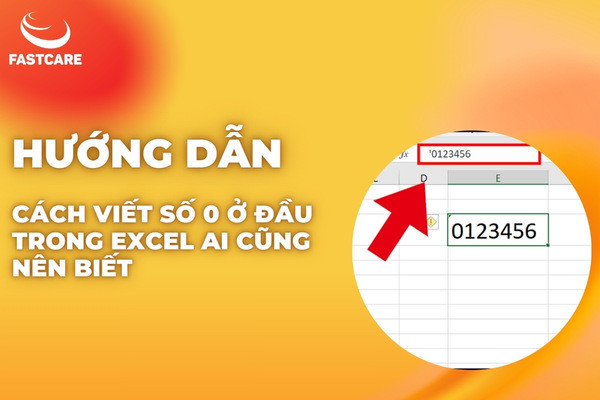 Cách viết số 0 ở đầu trong Excel Cách viết số 0 ở đầu trong Excel
