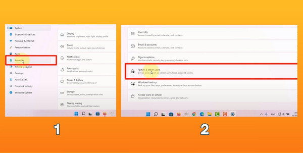 Windows Settings bước 2