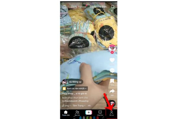 Cách xem lại các địa điểm đã lưu trên TikTok bước 1