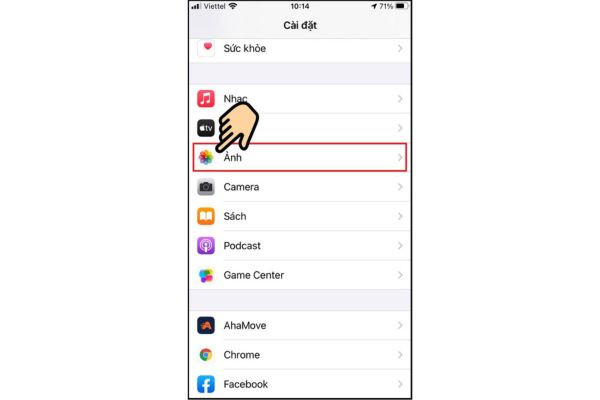 Xóa bớt hình ảnh trong thư viện bước 1