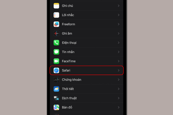 Xóa lịch sử duyệt web bước 2