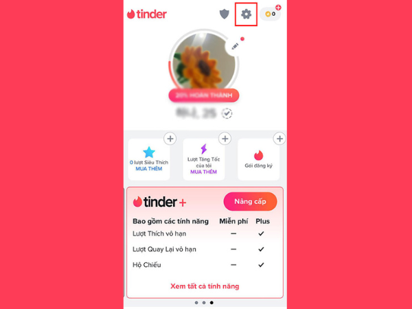 Xoá tài khoản Tinder trên điện thoại bước 2
