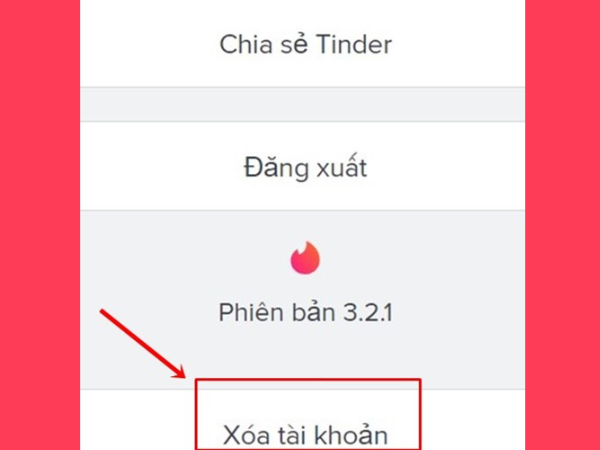 Xoá tài khoản Tinder trên máy tính bước 2